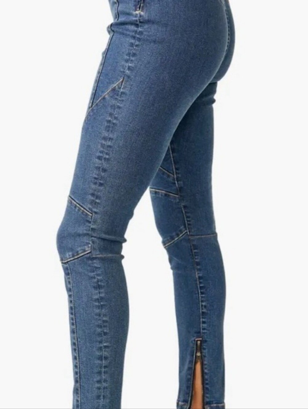 $128 We The Free x Free People Bella Moto Mid Rise Skinny 29